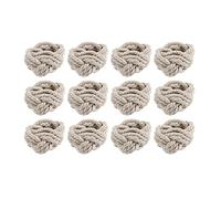 Kueohse Portatovagliolo Portatovagliolo Set da 12 Pezzi Portatovagliolo nel Corda di Cotone Portatovagliolo nel Tela di