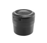Kueohse Posacenere Portatile con Luce un LED Portabicchieri per Auto Vassoio per Cenere per Auto Fumo Posacenere Accessori per Auto, Nero