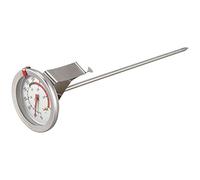 Kueohse Pratica Sonda Da 8 Pollici per Friggere La Carne con Termometro per Tacchino con Quadrante Da 2 Pollici In Acciaio Inossidabile per Barbecue Griglia (1 Pezzo)