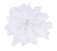 Kueohse R 20 piume di struzzo naturale, 25-30 cm, decorazione bianca