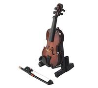 Kueohse Regali violino strumento musicale in miniatura con , 8 x 3 cm