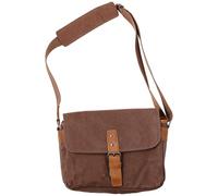 Kueohse Retro impermeabile fotocamera borsa Fotografia Pacchetti DSLR Spalla Sling Caso per Tela Mini Messenger Uomo Caffè, Colore caffè., taglia
