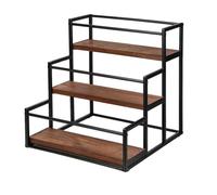 Kueohse Scaffale per sciroppi di caffè, 3 ripiani, per vino, portaspezie da cucina