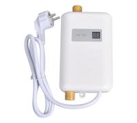 Kueohse Scaldabagno Istantaneo 3800W Mini Elettrico Tankles Scaldaacqua Caldo Display Digitale per Bagno Cucina Lavaggio Spina UE