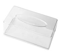 Kueohse Scatola per Fazzoletti in Acrilico Scatola per Fazzoletti Rettangolare Trasparente per Ufficio, Casa, Bagno, Ristorante, Lavatoio, Occasioni