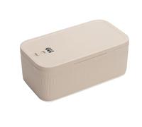 Kueohse Scatola Portaoggetti con Serratura, Scatola Porta Medicinali con Serratura, Prigione con Serratura per Telefono Cellulare, Contenitore per Frigorifero Personale, Casa, Beige
