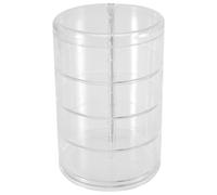 Kueohse Scatola Portaoggetti per Accessori per Capelli per Bambini, Gioielli con Corde un Forcina, Scatola Portaoggetti per, Rotazione Della Scatola Trasparente