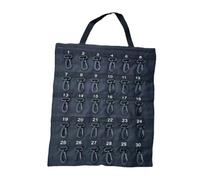 Kueohse Scatola Portaoggetti Versatile Arrotolabile per Chiavi, Scatola Portaoggetti Portatile, Contiene 40 Chiavi, Gancio Sicurezza, per Ufficio Domestico, Borsa con Gancio Sicurezza