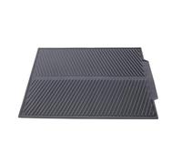 Kueohse Scolapiatti Vassoio nel Silicone Scolapiatti Grande Lavandino Stendino Piano di Organizzatore Stendino per Grigio