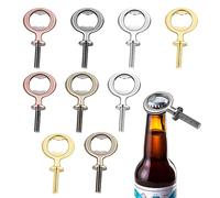 Kueohse Set di 10 fornelli per bottiglie in metallo grezzi in acciaio per bottiglie, con filettatura, forni per birra, hardware