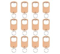 Kueohse Set di 12 Apribottiglie In Legno con In Legno, Ideale per Incisioni, e Targhette per Casa, Cucina e Feste, Facile da Usare e Resistente.