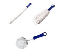Kueohse Set di 3 decanter per vino, pulitore flessibile per calici/flute da champagne/tazze/bicchieri