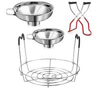 Kueohse Set di 4 pezzi per conserve, 1 scaffale per conserve + 1 alzacristallo in scatola + 2 imbuti in scatola, accessori in scatola