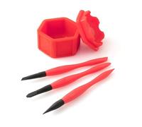 Kueohse Set di Applicatori di Colla per Colla In Silicone Compatto con Pennello per Lavorazione del Legno DIY Portatile