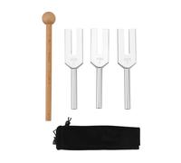 Kueohse Set di forcella d'accordo, 4096 Hz, 4160 Hz, 4225 Hz, con in legno e borsa in tessuto, stile 2