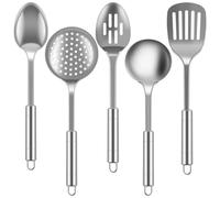 Kueohse Set di Utensili da Cucina In Acciaio Inossidabile, Pala, Spatola, Utensili da Cucina, 5 Pezzi