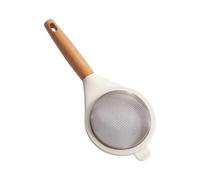 Kueohse Setaccio per A Maglie In Acciaio Inossidabile con Manico In Legno - Ideale per, Cacao e Polvere di Matcha