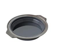 Kueohse Stampo A Forma Rotonda In Silicone Pieghevole per Torte, Mousse, Fondente, Cilindro per Pasticceria, Dessert, Gelatina, Grigio