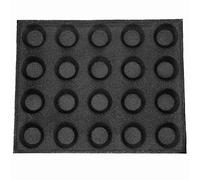 Kueohse Stampo nel Silicone un 20 Fori Cake T Mini Pizza Modello Round Bread Hamburger Stampo Antiaderente per Teglia