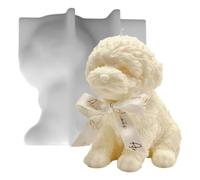 Kueohse Stampo per Candele Grande per Orsacchiotto, Stampo In Silicone per Cane Carino per Sapone, di Soia, Resina Epossidica, Ornamenti per Cene di Feste Artigianali Fai da Te