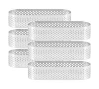 Kueohse Stampo per Torta Ovale da 6 Pezzi Stampo per Torta di Quiche per Torta di Frutta Francese Mousse per