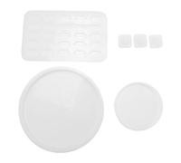 Kueohse Stampo Set Rune, Stampo Resina Rune Divinazione, Stampo Silicone Bussola Rune, Stampo Sottobicchiere Rune, Stampo DND Rune