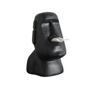 Kueohse Statua In Pietra 'Isola di Pasqua Scatola per Asciugamani di Carta Decorazione per La Casa Statua Retro Decorazione del Soggiorno Accessori per La Casa B