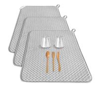 Kueohse Stendipiatti Assorbente In Microfibra Scolapiatti per Bancone Della Cucina, Caffè 24 X 17 Pollici 3 Pezzi