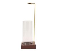 Kueohse Supporto per bastoncini, 25,4 cm (10), supporto per bastoncini, anti-volante, con vaschetta per cenere rimovibile, recipiente rovesciato