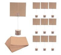 Kueohse Supporto per carte da tavolo da 30 pezzi con filo a vortice di potenza tavolo carte da tavolo rustico numeri titolare di nome