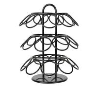 Kueohse Supporto per cialde di caffè girevole a 360 gradi, compatibile con tazze K (27 cialde), nero