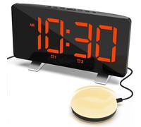 Kueohse Sveglia per Adulti Che Dormono Pesantemente, Sveglia Vibrante con Scuotiletto, Ampio Display, Luce Sveglia, per Camera da Letto Durevole e Facile da Installare