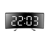 Kueohse Sveglie Digitali Orologio Digitale Curvo per Camera da Letto, Orologio Digitale con Schermo Curvo A LED, Snooze, per Bambini Adulti