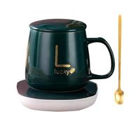 Kueohse Tazza riscaldante per caffè elettrico via USB, confezione regalo con piastra riscaldante e tazza da caffè, tazza di tè calda