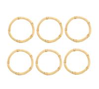 Kueohse Tovaglioli Di Bambù Fatti A Mano Naturale Tovaglioli Titolari di Tovaglioli Naturali Anelli Decorazione Da Tavolo, Set di 6