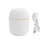 Kueohse Umidificatore D'Aria USB Piccolo 220Ml Mini Diffusore di Fredda Portatile per Camera da Letto Scrivania da Ufficio Atomizzatore di da Viaggio nel Auto, Bianca