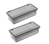 Kueohse Vassoio per con Coperchio, Portautensili con Coperchio, Vassoio per in Plastica, Organizer per Cassetti per, Contenitore per Utensili B