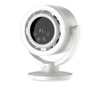 Kueohse Ventilatore da Scrivania USB Pale Controllato da AI con Display Touch Digitale per Uso Esterno e Domestico