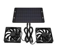 Kueohse Ventola di Scarico Solare 12V, Ventilatore Solare, Alimentato da Pannello Solare, per Granaio, Canile, Pollaio e