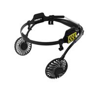 Kueohse Ventola Esterna per di Sicurezza A 3 Velocità per il Raffreddamento con Luce Notturna Adatta Alla Maggior Parte Dei Caschi