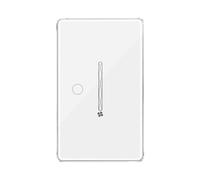 Kueohse Zigbee Smart Fan Light Switch US 1 Gang Touch Control con Slider Control Velocità Velocità Neutro Utilizzo con L'App Tuya