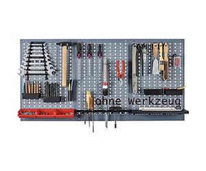 Küpper - Portautensili forati, 1200 x 600 mm, colore: argento, 3 pezzi, con 12 ganci