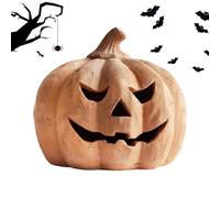 Kürbis Laterne Lichtdeko - Stimmungsvolle Leucht Kürbisse Für Halloween Gestaltung, Lampen Für Schaurige Abende | Außendeko Terrasse Haustür Hof Garten Rasen Schlafzimmer Innenbereich Feier Zuhause