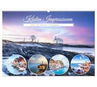 Küsten Impressionen (Wandkalender 2026 DIN A2 quer), CALVENDO Monatskalender: Ein Feuerwerk der Farben an zauberhaften Küsten und Stränden auf unserer Erde.