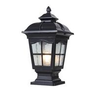 KUEYANB Lampada Da Palo A Cablaggio Fisso Impermeabile Per Giardino Villa Cappuccio Per Palo Luce Esterno Lampione Testa Lanterna Per Cortile Cancello Omologato Per Luoghi Umidi Apparecchio
