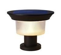 KUEYANB Lampada Solare per Palo Esterno, Luci A Colonna per Cortile Moderno Impermeabile della Villa, Pilastro per Cancello di Casa in Stile Europeo, Lampade per Recinzione Stigma per Pareti Esterne