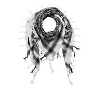 Kufiya - bianco - nero - Shemagh - Sciarpa Arafat