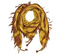 Kufiya marrone marrone ocra Shemagh Sciarpa Arafat