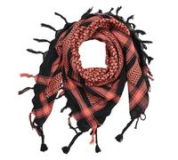 Kufiya nero terracotta Shemagh Sciarpa Arafat