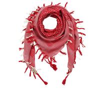 Freak Scene Kufiya Peshtemal Shemagh Sciarpa Arafat Rosso 100x100 cm 100% cotone